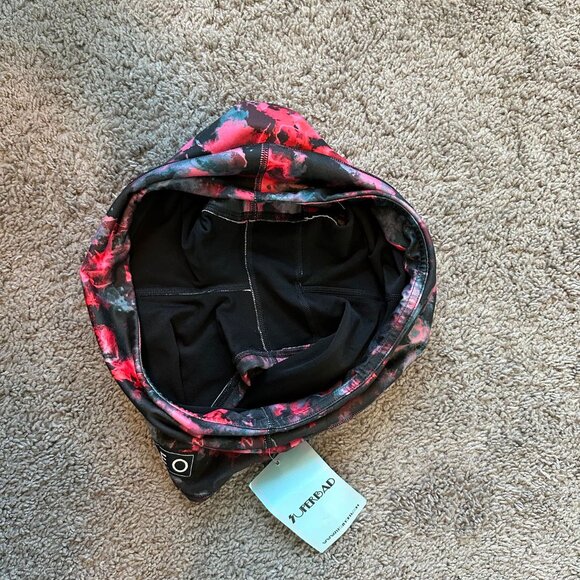 NWT Red and Black smoke/Tie Dye FLEO shorts - 3.5" inseam Size Large - Picture 4 of 6